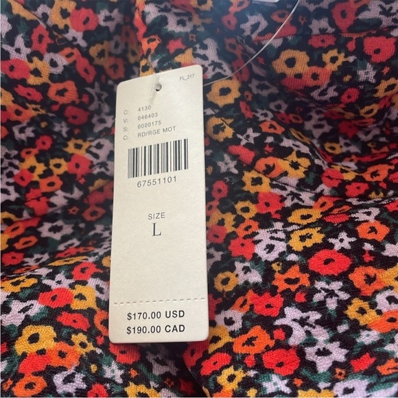 NWT Anthropologie Hutch Red Floral Ditsy Sweetheart Dress - Picture 5 of 6